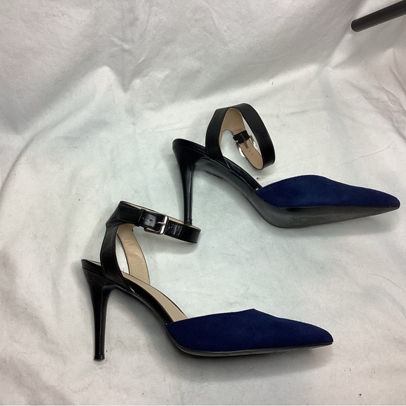 Nine West Leather and Velvet Heels size 9.5 - Picture 2 of 6